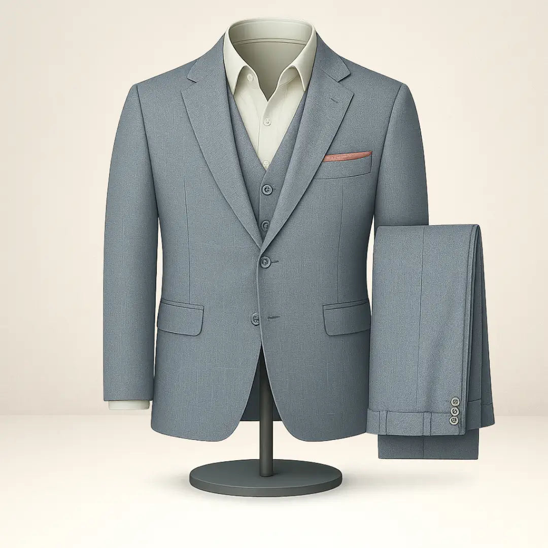 Terno Masculino Azul Grafite Slim