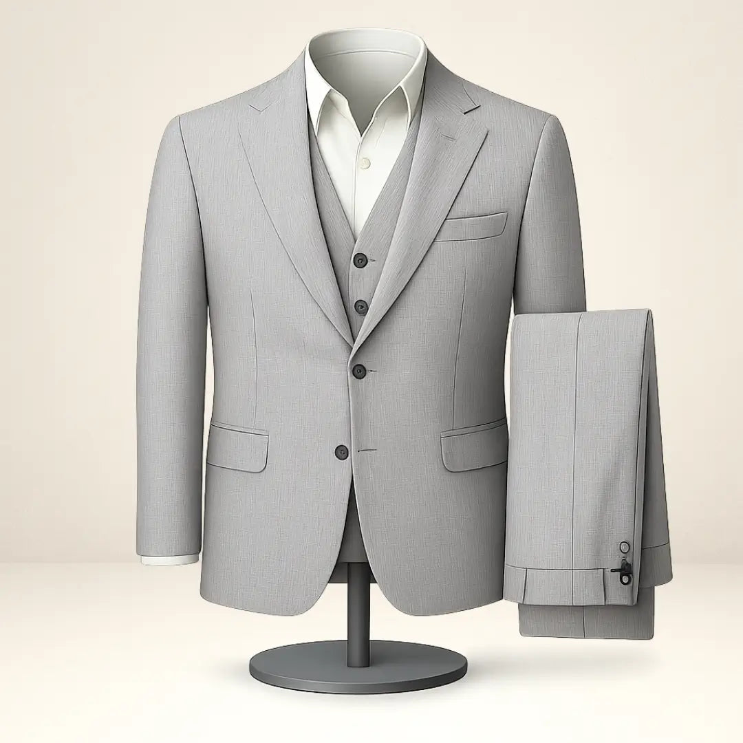 Terno Masculino Cinza Slim