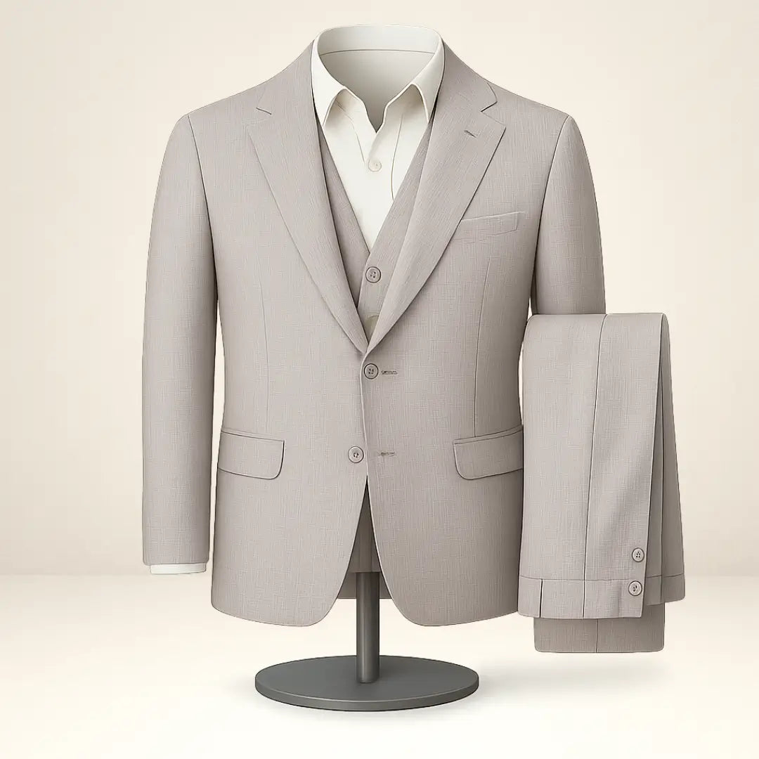 Terno Masculino Cinza Slim Elegance