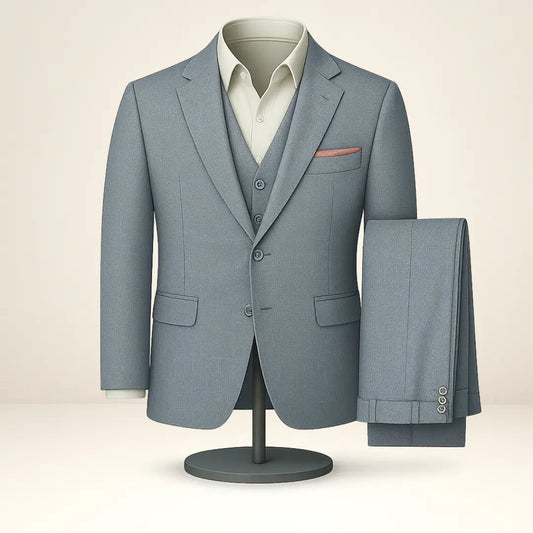 Terno Masculino Azul Grafite Slim