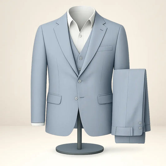 Terno Masculino Azul Grafite Slim Elegance