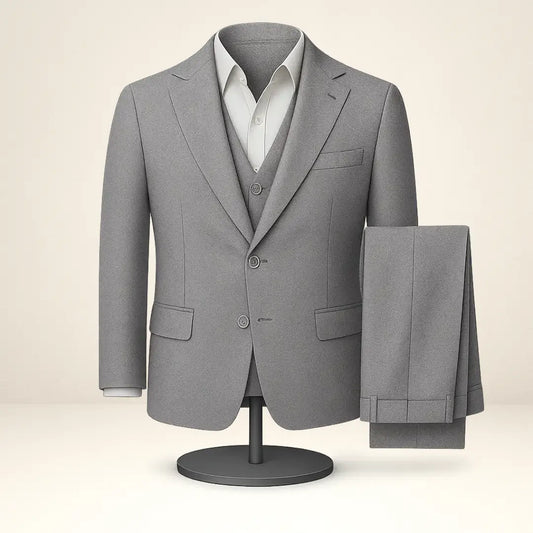 Terno Masculino Cinza Escuro Slim