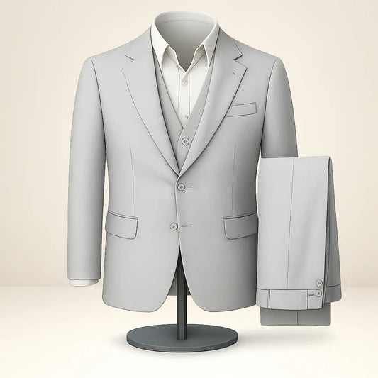 Terno Masculino Cinza Premium Elegance