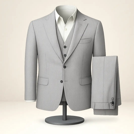 Terno Masculino Cinza Slim