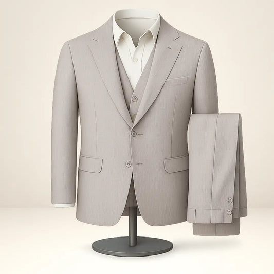Terno Masculino Cinza Slim Elegance