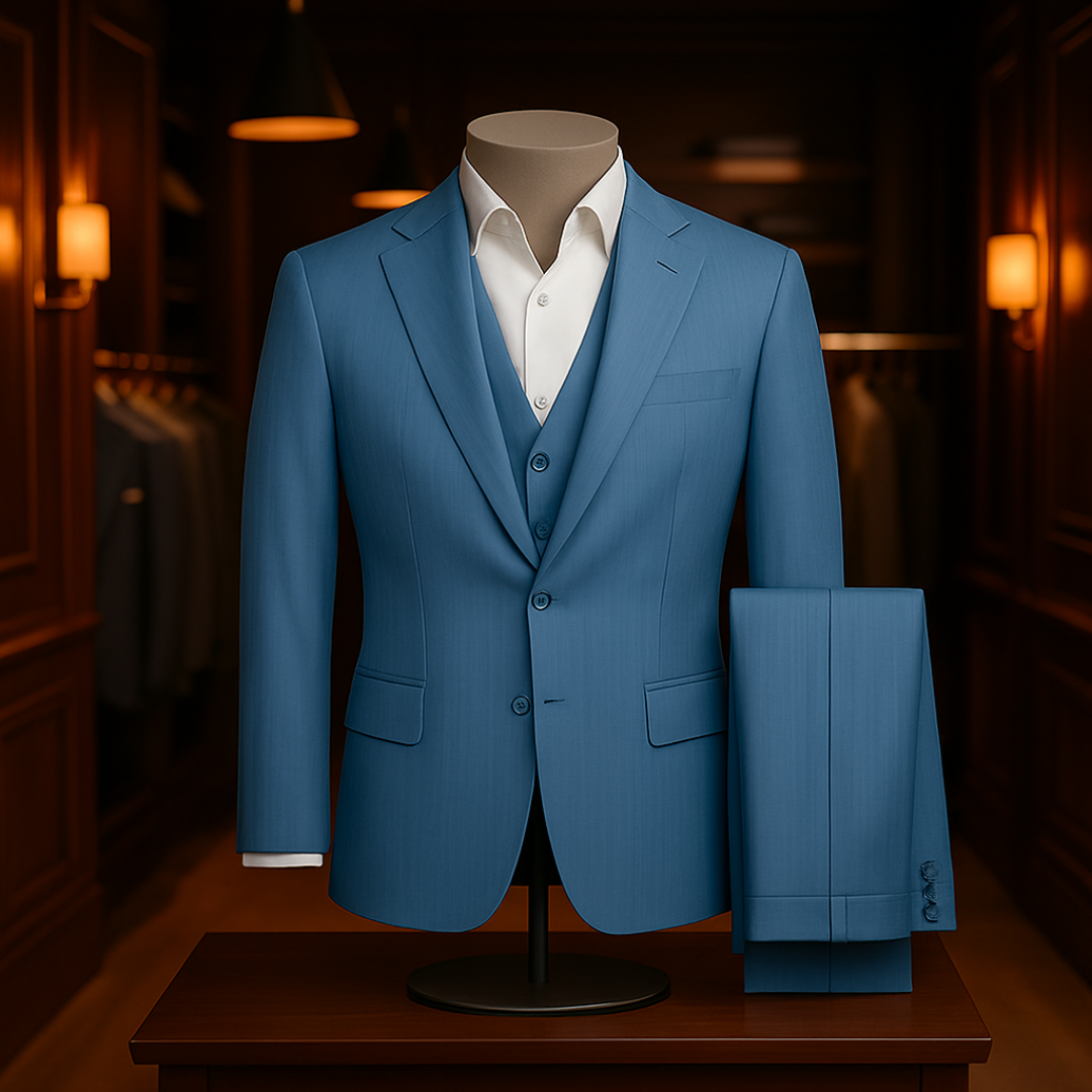 Terno Masculino Slim fit Azul Claro