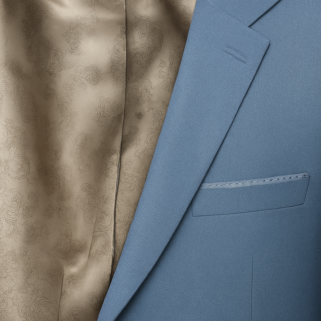Terno Masculino Slim fit Azul Claro