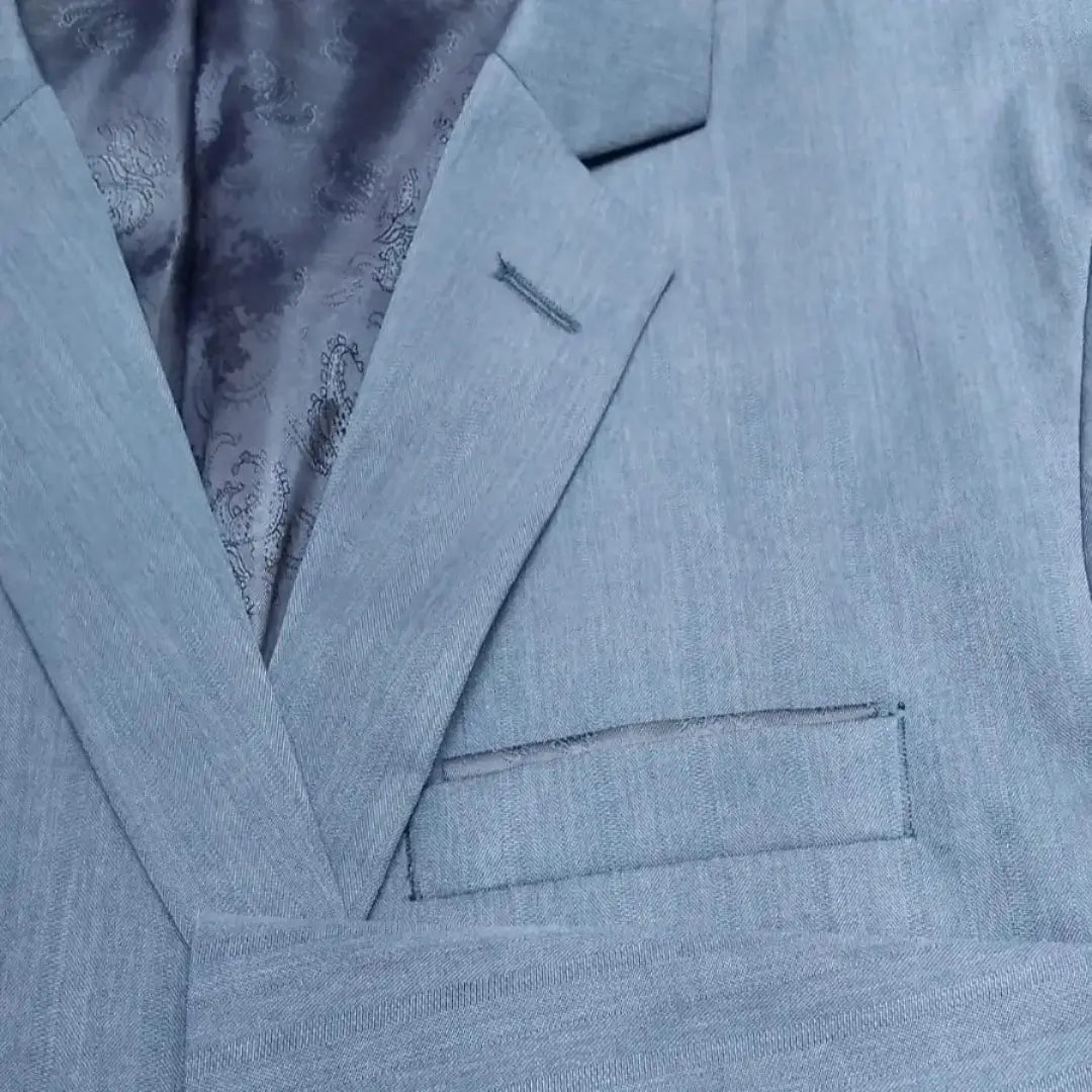 Terno Azul Claro com Interior Preto Premium